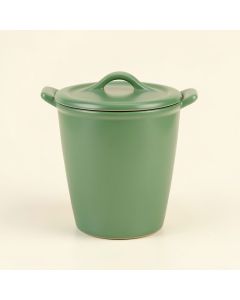 Maple Branch Storage Canister With Lid - Green (synthetic illustration; no displayed measurements)