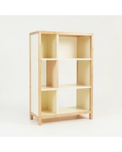 Pine Canyon Freestanding Bookcase - Cream (synthetic illustration; no displayed measurements)