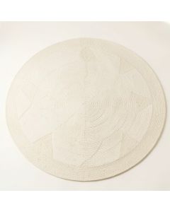 Wren Bluff Round Area Rug - Ivory (synthetic illustration; no displayed measurements)