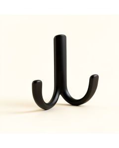 Sidney Matte Black Towel Hook (synthetic illustration; no displayed measurements)