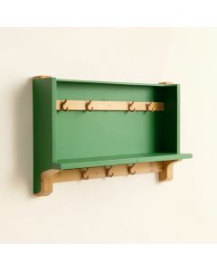 Meadow Dale Wall-Mounted Entryway Organizer Shelf - Green (synthetic illustration; no displayed measurements)
