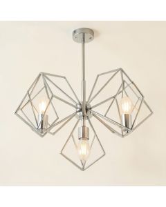 Rennes Unique / Statement Geometric Chandelier (synthetic illustration; no displayed measurements)