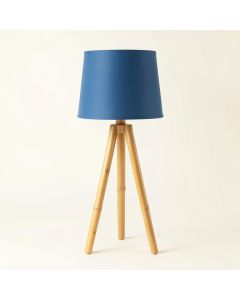 Field Brook Floor Lamp With A Plain Fabric Shade - Blue (synthetic illustration; no displayed measurements)