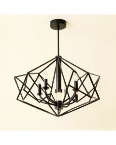 Mcginty 6 - Light Unique / Statement Geometric Chandelier (synthetic illustration; no displayed measurements)