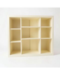Reed Branch Empty Mug-Storage Cabinet Insert - Cream (synthetic illustration; no displayed measurements)