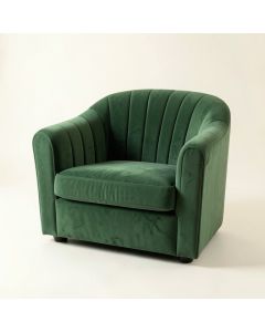 Field Dell Upholstered Armchair - Green (synthetic illustration; no displayed measurements)
