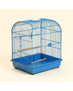 Tanya 18 '' Wave Table Top Bird Cage With Perch (synthetic illustration; no displayed measurements)