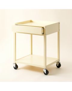 Aspen Dell Empty Rolling Workshop Cart - Cream (synthetic illustration; no displayed measurements)