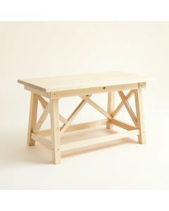 Dawn Bluff Empty Workshop Workbench - Ivory (synthetic illustration; no displayed measurements)