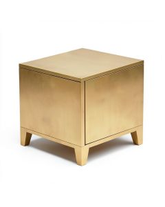 Alwigh 1 - Drawer Solid Wood Nightstand In Gold (synthetic illustration; no displayed measurements)