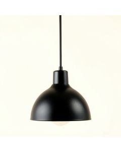 Harbor Canyon Pendant Light Suspended From One Plain Cable - Black (synthetic illustration; no displayed measurements)