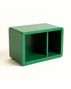 Aspen Bend Low Toy Storage Unit - Green (synthetic illustration; no displayed measurements)