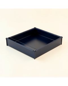 Clay Arc Empty Under-Desk Cable Tray (synthetic illustration; no displayed measurements)