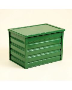 Flint Crest Closed Outdoor Storage Box - Green (synthetic illustration; no displayed measurements)
