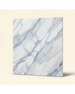 Calacatta Azul Matte 23.62 '' X 23.62 '' Porcelain Marble Look Wall & Floor Tile (synthetic illustration; no displayed measurements)