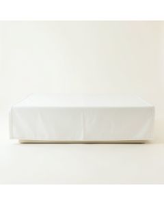 Cove Dale Flat Bed Sheet - White (synthetic illustration; no displayed measurements)