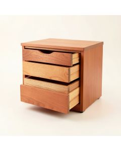 Moss Arc Small-Parts Storage Drawer Cabinet (synthetic illustration; no displayed measurements)