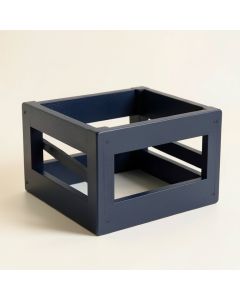 Bay Bridge Empty Furniture-Style Pet Crate - Navy (synthetic illustration; no displayed measurements)