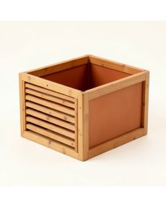Heath Falls Empty Furniture-Style Litter Enclosure - Terracotta (synthetic illustration; no displayed measurements)