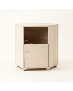 Shore Bend Freestanding Pull-Out Hamper Cabinet - Beige (synthetic illustration; no displayed measurements)