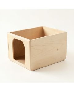 Laurel Crossing Empty Furniture-Style Litter Enclosure - Beige (synthetic illustration; no displayed measurements)
