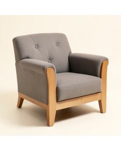 Opry 29 '' Wide Tufted Polyester Armchair (synthetic illustration; no displayed measurements)
