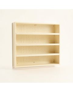 Maple Dell Empty Wall-Mounted Tool Organizer Panel - Ivory (synthetic illustration; no displayed measurements)