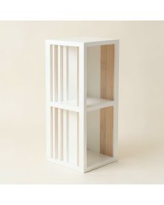 Sage Bluff Narrow Cubby Tower - White (synthetic illustration; no displayed measurements)
