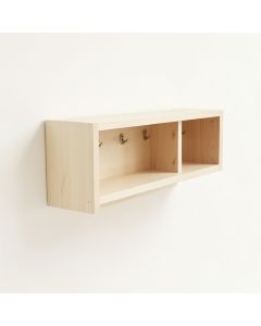 Juniper Dell Wall-Mounted Entryway Organizer Shelf - Ivory (synthetic illustration; no displayed measurements)