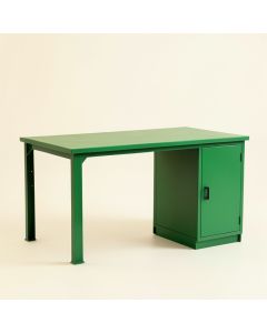 Juniper Bend Empty Workshop Workbench - Green (synthetic illustration; no displayed measurements)