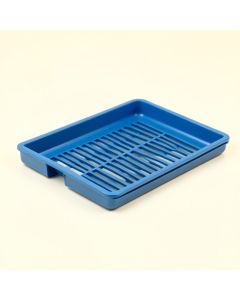 Cliff Bluff Empty Under-Desk Cable Tray - Blue (synthetic illustration; no displayed measurements)
