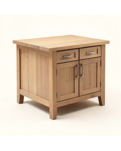 Lake Hamilton Kitchen Island With Wood Top (synthetic illustration; no displayed measurements)