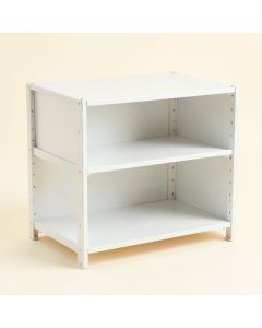 Brook Bluff Empty Mug-Storage Cabinet Insert - White (synthetic illustration; no displayed measurements)