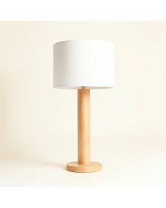 Meadow Branch Floor Lamp With A Plain Fabric Shade - White (synthetic illustration; no displayed measurements)