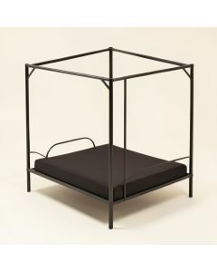 Low Profile Storage Four Poster Bed (synthetic illustration; no displayed measurements)