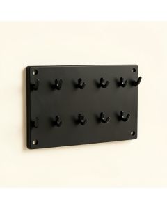 Slate Bend Empty Wall-Mounted Tool Organizer Panel - Black (synthetic illustration; no displayed measurements)