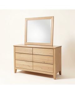 Lesley 8 Drawer Double Dresser With Mirror (synthetic illustration; no displayed measurements)