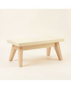 Summit Crest Indoor Bench - Cream (synthetic illustration; no displayed measurements)