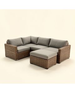 Bettino 6 Piece Patio Sectional With Cushion (synthetic illustration; no displayed measurements)