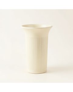 Ridge Crest Empty Decorative Vase - Ivory (synthetic illustration; no displayed measurements)