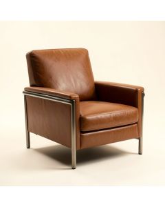 Melina 29 '' Wide Cowhide Armchair (synthetic illustration; no displayed measurements)