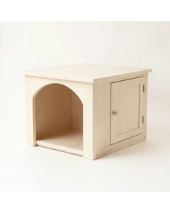 Willow Crossing Empty Furniture-Style Litter Enclosure - Ivory (synthetic illustration; no displayed measurements)