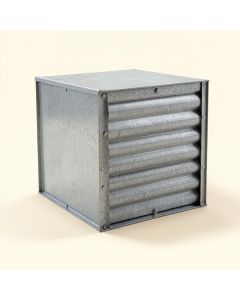 64 '' X 35 '' Galvanized Steel Log Store (synthetic illustration; no displayed measurements)