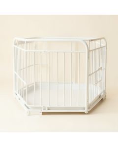 Dune Bluff Empty Furniture-Style Pet Crate - White (synthetic illustration; no displayed measurements)