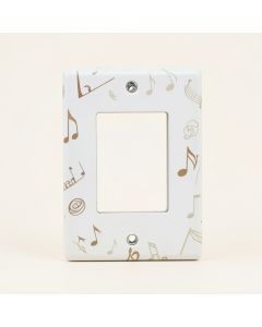 Musical Notes Musician Music Lover 1-Gang Toggle Light Switch Wall Plate (synthetic illustration; no displayed measurements)