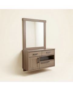 Phoebe Drilling Wall Mount 36 '' Single Bathroom Vanity Set With Handles (synthetic illustration; no displayed measurements)