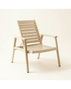 Flint Crossing Outdoor Lounge Chair - Beige (synthetic illustration; no displayed measurements)