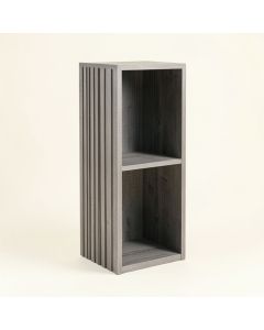 Wren Arc Narrow Cubby Tower - Gray (synthetic illustration; no displayed measurements)