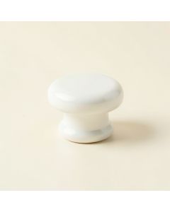 Brook Crossing Cabinet Knob Without Packaging - White (synthetic illustration; no displayed measurements)
