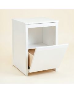 Summit Branch Freestanding Pull-Out Hamper Cabinet - White (synthetic illustration; no displayed measurements)